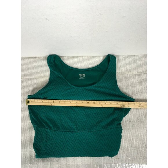 Mossimo Supply Co Teal Chevron Sleeveless Womens Dress XL Teal Chevron Sleeveles - Picture 8 of 13